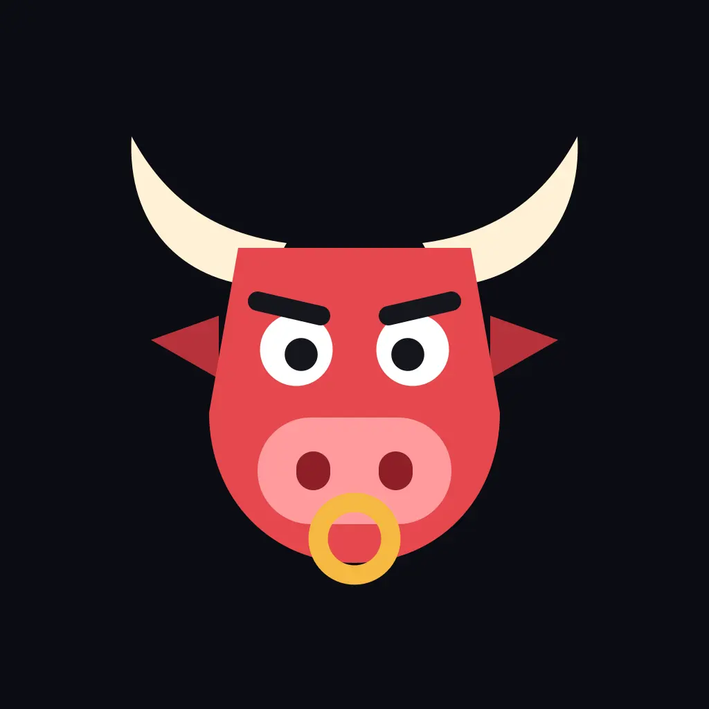 The Bullheads bull mark, neutral.