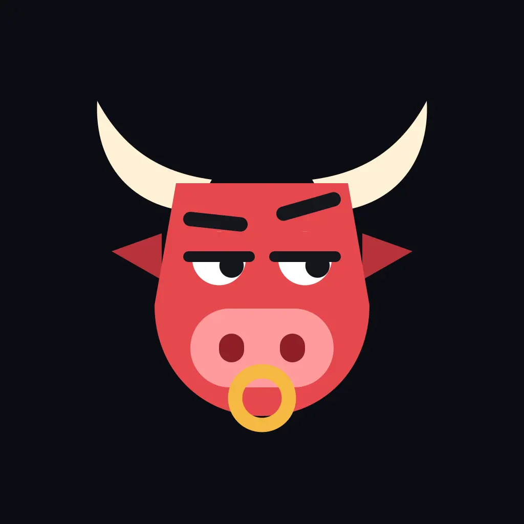 The Bullheads bull mark, smug.